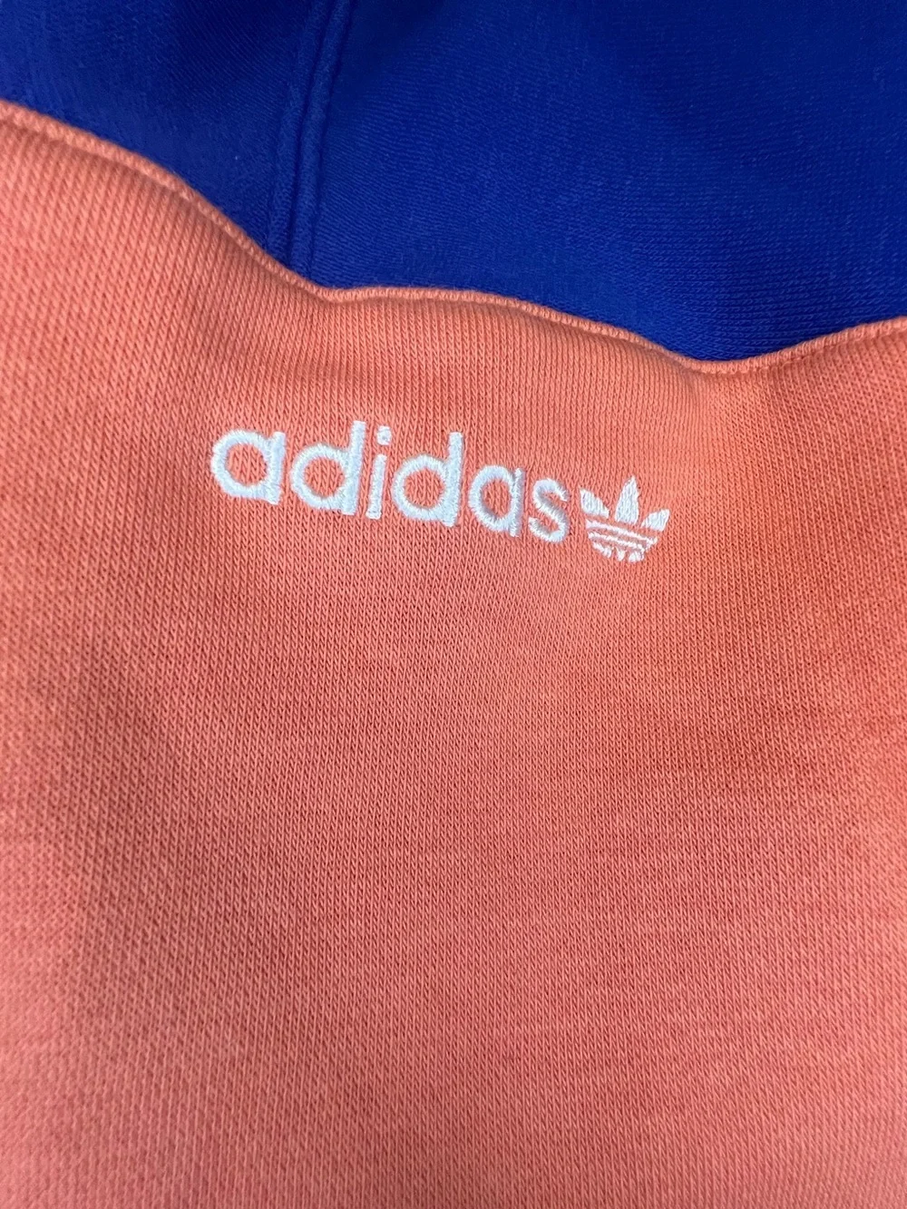 Adidas Originals Large Adicolor 1/4 Zip Color block Crew Sweatshirt IB3144